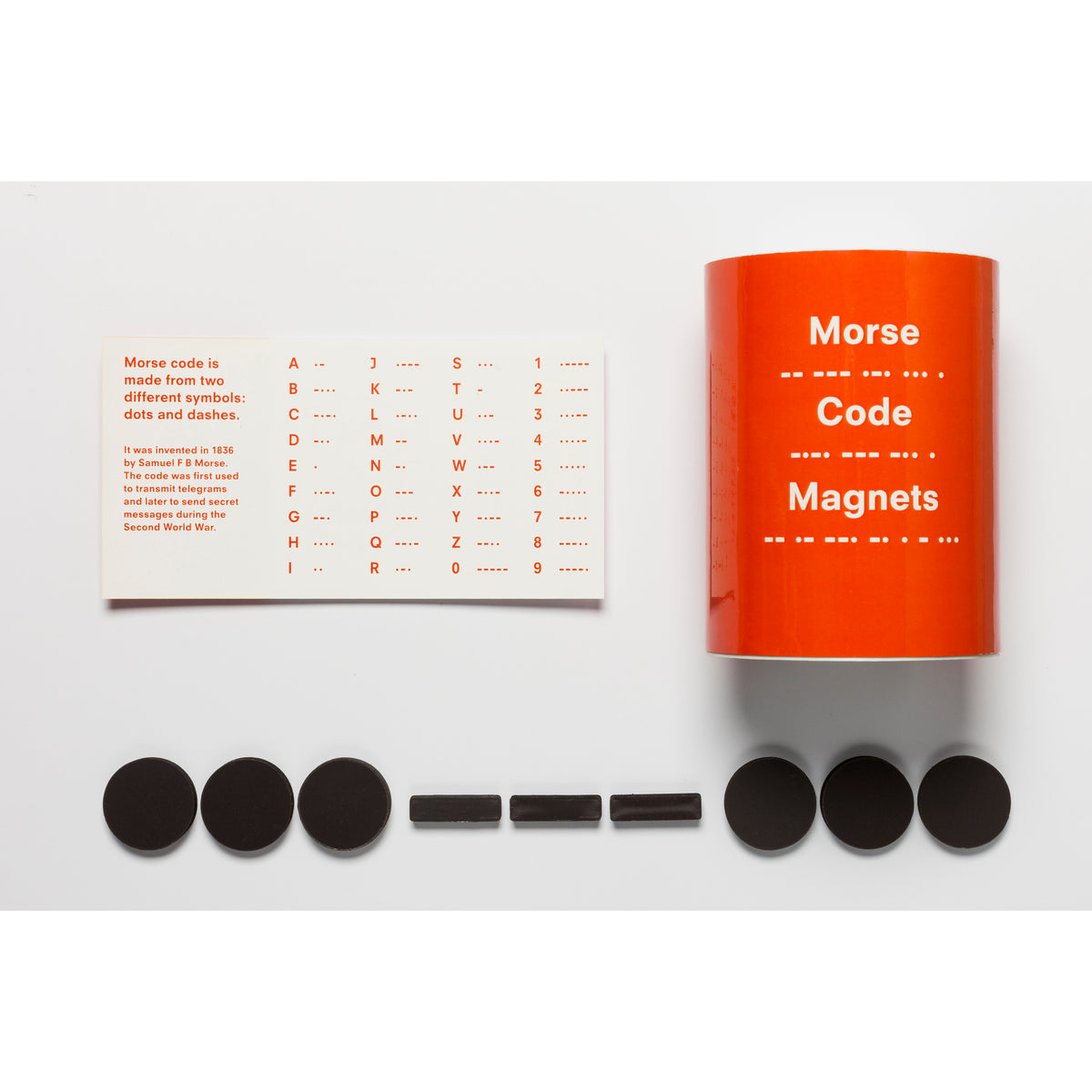 Wellcome Collection Set of Morse Code Magnets