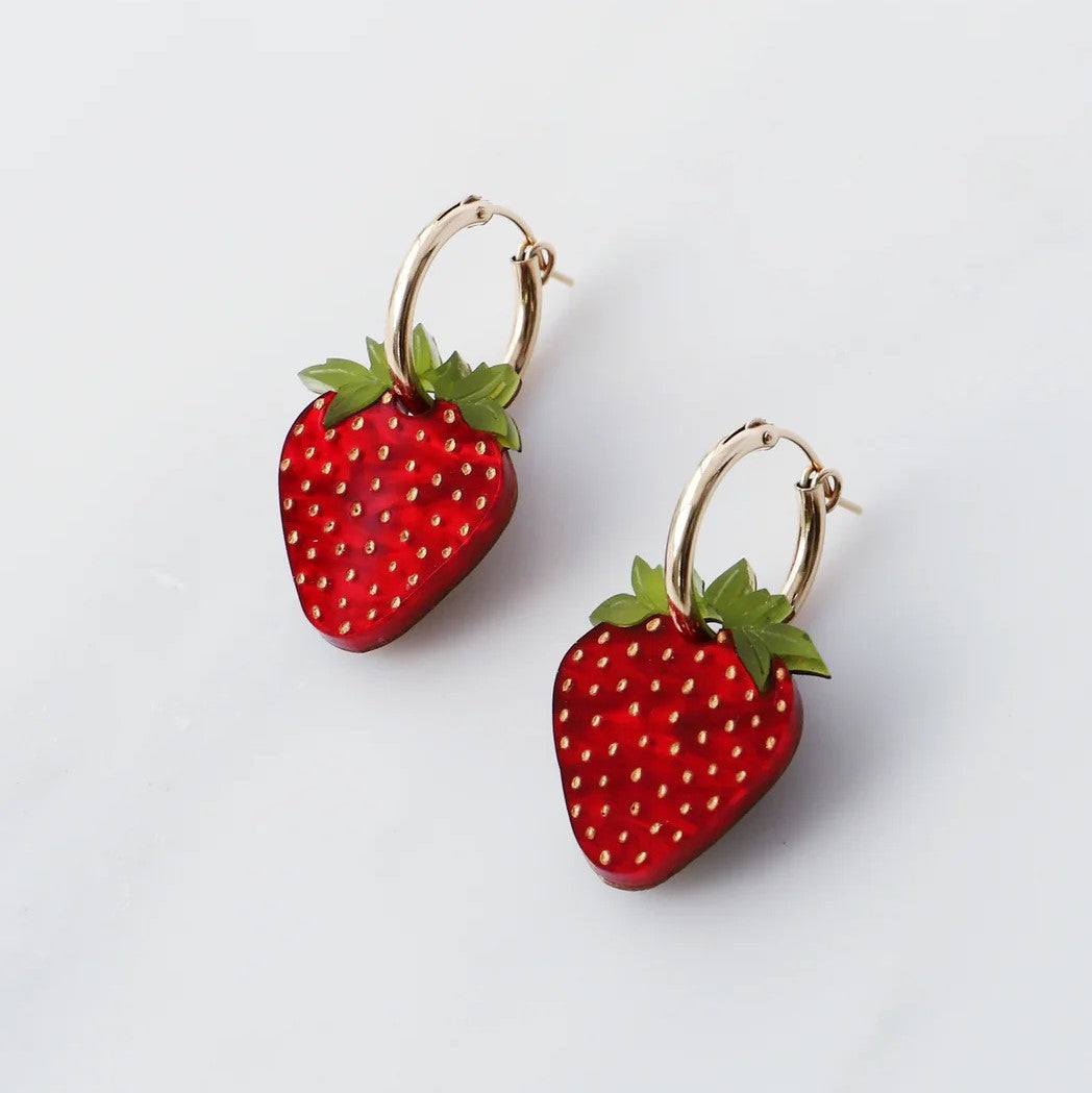 Wolf and Moon Strawberry Hoops